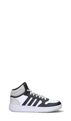 ADIDAS HOOPS 3.0 MID K Sneaker ragazzo bianca, nera e grigia
