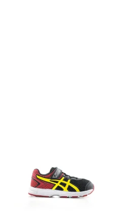 ASICS GT 1000 4 Sneaker bimbo nera/gialla in tessuto