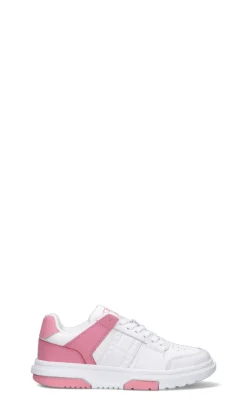 CALVIN KLEIN Sneaker donna bianca/rosa in pelle
