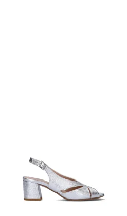 CINZIA VALLE Sandalo donna argento in pelle