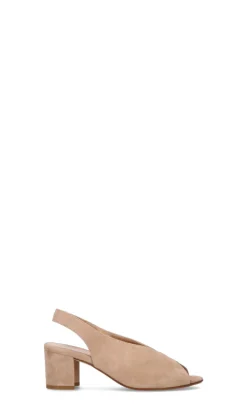 CINZIA VALLE Sandalo donna beige in suede