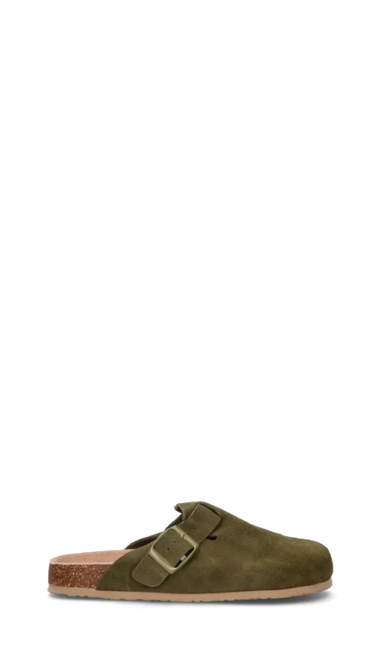 COLORS OF CALIFORNIA Ciabatta uomo verde in suede