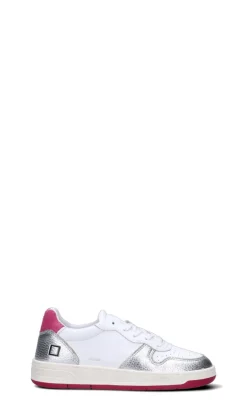 D.A.T.E. Sneaker donna bianca/argento in pelle