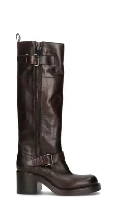 ELENA IACHI Stivale donna testa di moro in pelle