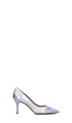 ENZO DI MARTINO Decollete donna argento in pelle