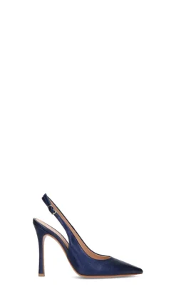 ENZO DI MARTINO Slingback donna blu in pelle