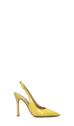 ENZO DI MARTINO Slingback donna gialla in pelle