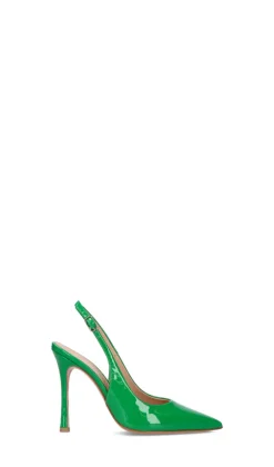 ENZO DI MARTINO Slingback donna verde in pelle