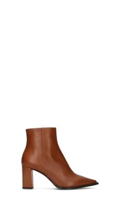 ENZO DI MARTINO Tronchetto donna marrone in pelle naturale