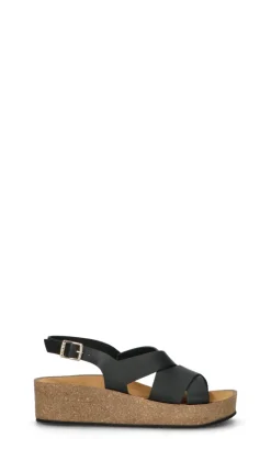 FRAU Sandalo donna nero in pelle