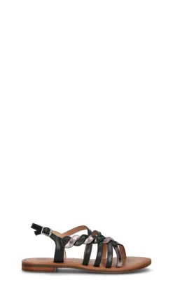 GEOX Sandalo donna nero in pelle