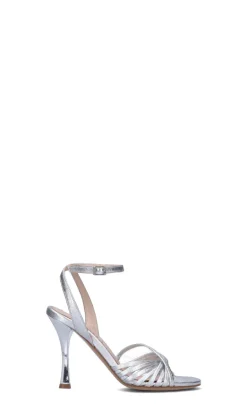 GIANMARCO F Sandalo donna argento in pelle