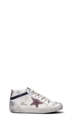 GOLDEN GOOSE MIDSTAR Sneaker donna argento, rossa e blu in pelle