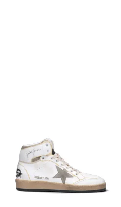GOLDEN GOOSE SKY-STAR Sneaker uomo bianca/grigia in pelle
