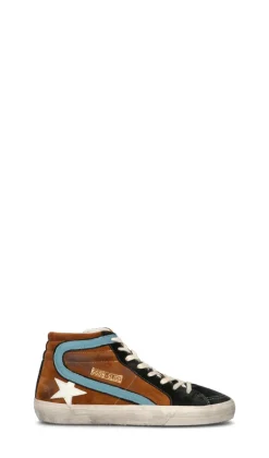 GOLDEN GOOSE SLIDE CLASSIC Sneaker uomo marrone/nera in suede