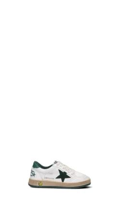 GOLDEN GOOSE Sneaker bimbo bianca/verde in pelle