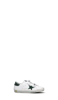 GOLDEN GOOSE Sneaker bimbo bianca/verde in pelle