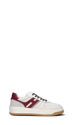 HOGAN - H630 Sneaker donna bianca/bordeaux in pelle