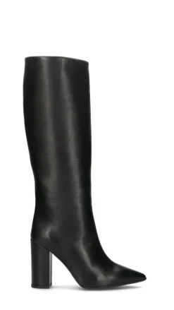 JUBILE' Stivale donna nero in pelle