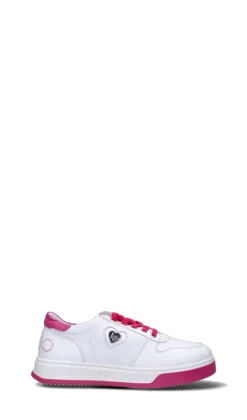 LIU JO Sneaker ragazza bianca/fucsia in pelle