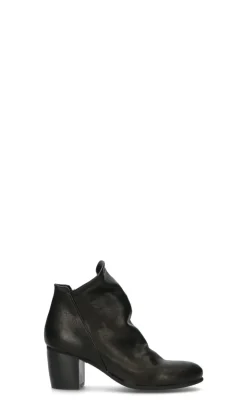 MEZZETINTE Tronchetto donna nero in pelle