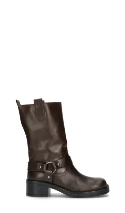 NEROFUMO Stivale donna marrone in pelle