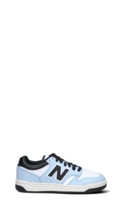 NEW BALANCE 480 Sneaker ragazzo azzurra, nera e bianca in pelle