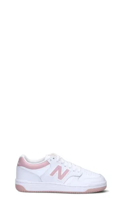 NEW BALANCE Sneaker ragazza bianca/rosa in pelle
