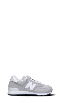NEW BALANCE Sneaker uomo grigia/bianca in suede