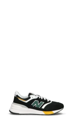 NEW BALANCE Sneaker uomo nera/bianca/gialla/verde in suede
