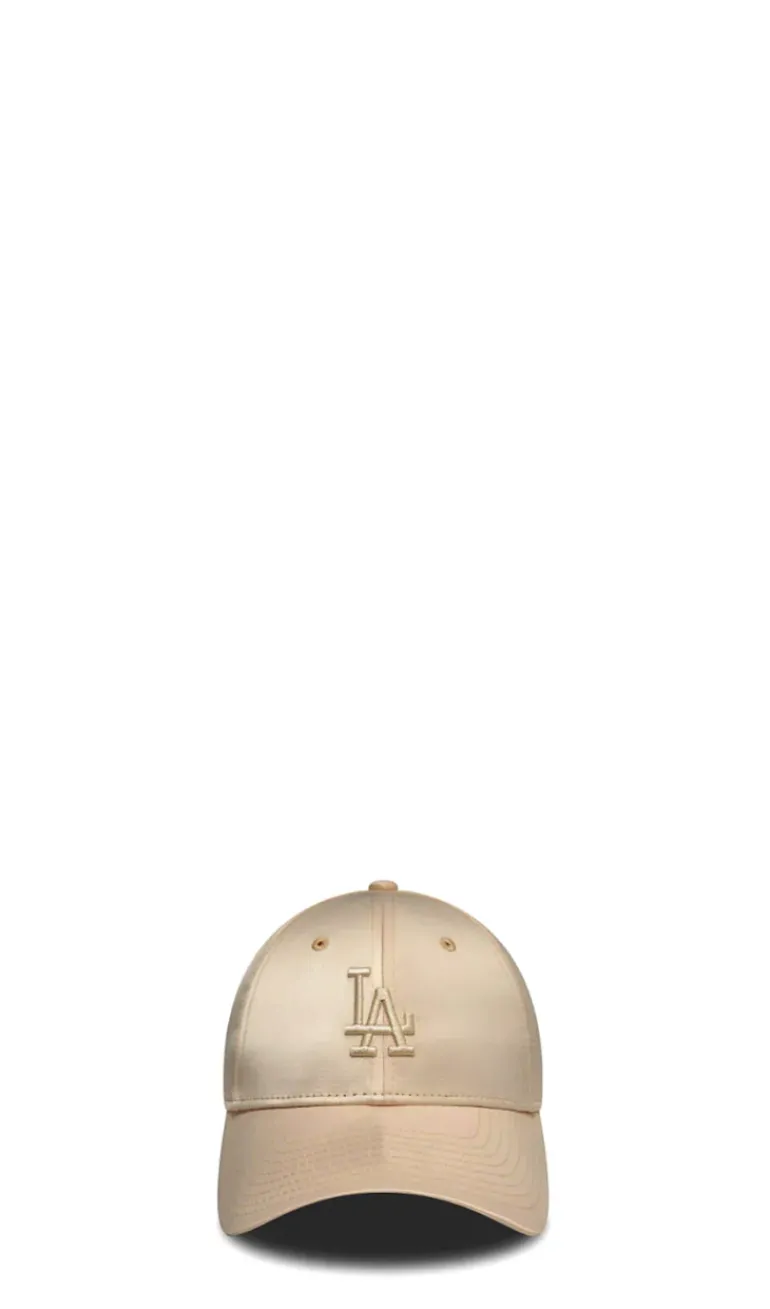 NEW ERA 9FORTY WOMEN Cappello 'LA Dodgers' beige chiaro satin