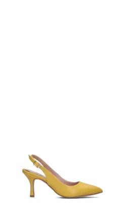 PERLAMARINA Slingback donna gialla in pelle