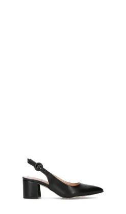 PERLAMARINA Slingback donna nera in pelle