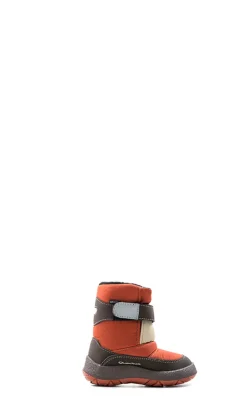 QUECHUA Boot bambino rosso/marrone in tessuto