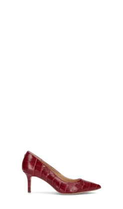 RALPH LAUREN Decollete donna rossa in pelle