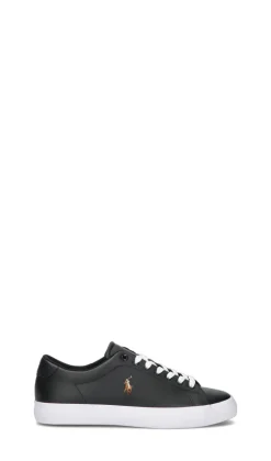 RALPH LAUREN Sneaker uomo nera in pelle