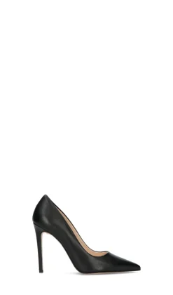 REBECCA VAN DICK Decollete donna nera in pelle