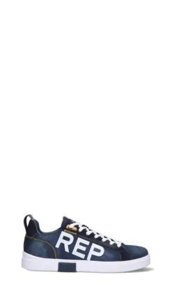 REPLAY Sneaker uomo blu in pelle