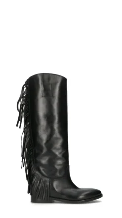 STRATEGIA Stivale donna nero in pelle