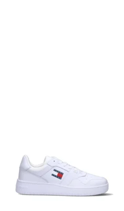 TOMMY HILFIGER JEANS Sneaker uomo bianca in pelle