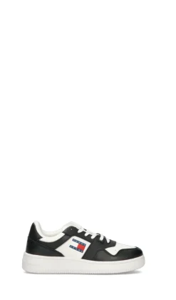 TOMMY HILFIGER JEANS Sneaker donna bianca/nera in pelle