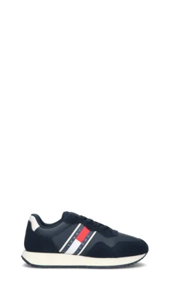 TOMMY HILFIGER JEANS Sneaker uomo blu in suede