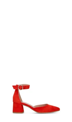 VARIOPINTO Decollete donna rossa in suede