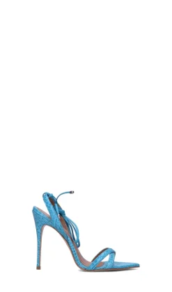 VICENZA Sandalo donna azzurro in pelle