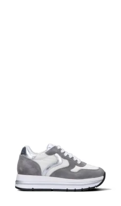 VOILE BLANCHE Sneaker donna grigia/bianca in suede
