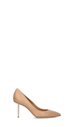 WO MILANO Decollete donna beige in pelle