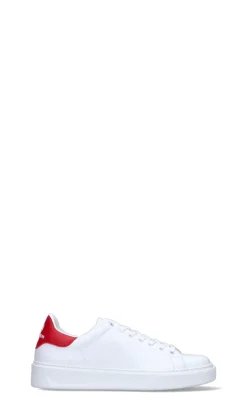 WOOLRICH Sneaker uomo bianca/rossa in pelle